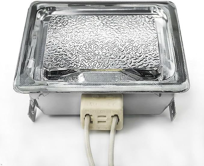 J&V bedebur Oven Lighting Assembly with High Temperatur Materials for BBQ Grill, Oven Light Bulb Replacement, Halogen Bulb 120V 40W