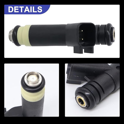 HiSport FJ463 6PCS Fuel Injectors Compatible with Ford Ranger 2002-2008 V6 3.0L,Mazda B3000 2002-2007 V6 3.0L Replace 4L5Z9F593A FJ463 8001470N