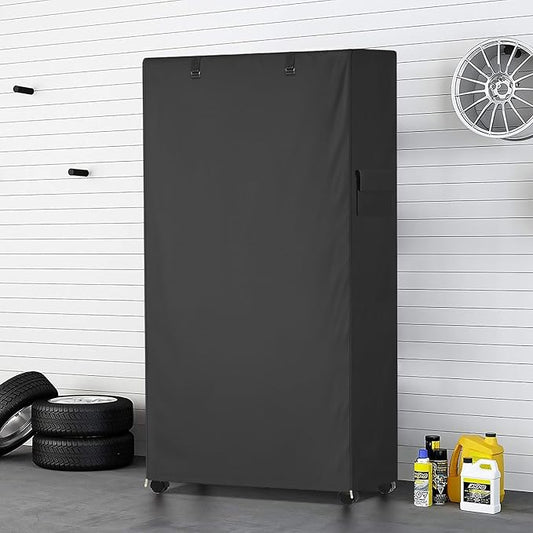 Storage Shelf Cover,Outdoor Heavy Duty 600D 36''W x 14''D x 54''H Dustproof Waterproof Shelf Covers for Wire Shelving,Storage Rack Cover with Zipper