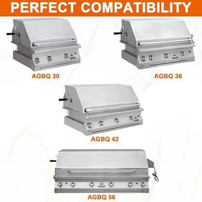 Grill Grates for Solaire AGBQ 30/36/42/56/56T Stainless Steel Grill Replacement Parts for IRBQ 30/42 Grills Replacement Grates for SOL-6004R, 12.8 x 18.9 Inch