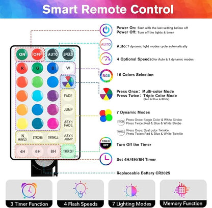 Coloured Globe String Lights Battery Operated,1 Pack 26.2FT 60 LED 16 Colour Changing Water Proof Crystal Ball Outdoor String Lights with Remote Control for Home, Patio,Party,Garden ,Christmas,Easter