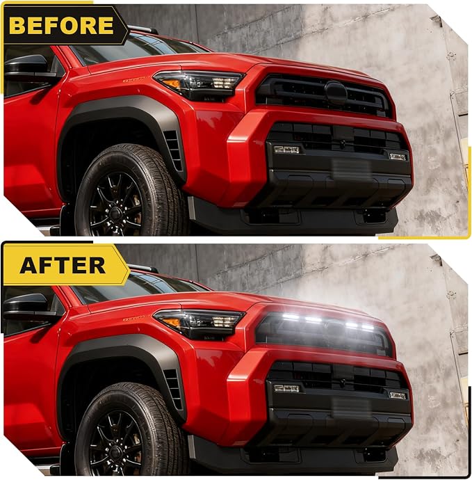 Front Grills Led Lights Fit for 2025 2026 Toyota 4Runner SR5 6th gen | 6th gen Grill Grille Light Accessoris (For SR5 only )
