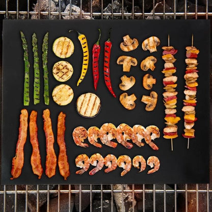 As Seen on TV Yoshi Grill & Bake Mat | 2 Black Grill Mats and 1 Copper Bake Mat