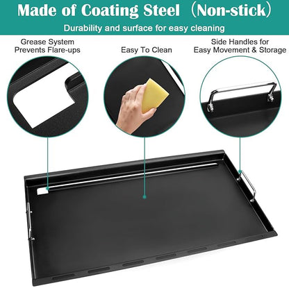 Full-Size Griddle Inserts for Nexgrill Home Depot 6 Burner, Flat Top Griddle for Nexgrill 720-0896 720-0896B 720-0896E 720-0896C 720-0898 720-0898A 720-0896BK 720-0896CP Grills