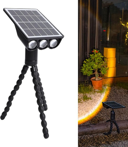 Outdoor Lights with Flexible Octopus Tripod Octopus Style Stand Grill Light for Deck Fence Garden Camping Patio