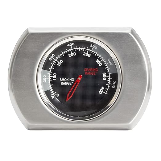 Grill Temperature Gauge for Napoleon Phantom Prestige 500 and Phantom Rogue SE 425 Grills S91010, BBQ Replacement Parts for Napoleon P500RSIBK-3-PHM P500RSIB-PHM RSE425RSIB-PHM, Stainless Steel