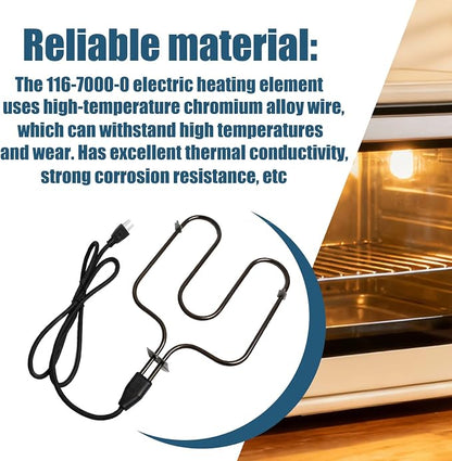 116-7000-0 Electric Smoking Machine Compatible With N Grill, Fits for Heating Elements of 1500w, 120v Electric Smokers, 70 Inches 810-5290-5 810-5290-C 810-7080-0 810-7080-K 810-7090-S Heating Element