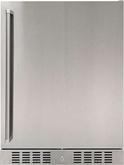 BRAMA Outdoor Refrigerator Built-In or Freestanding with Automatic Defrost, LED Display and Control Panel