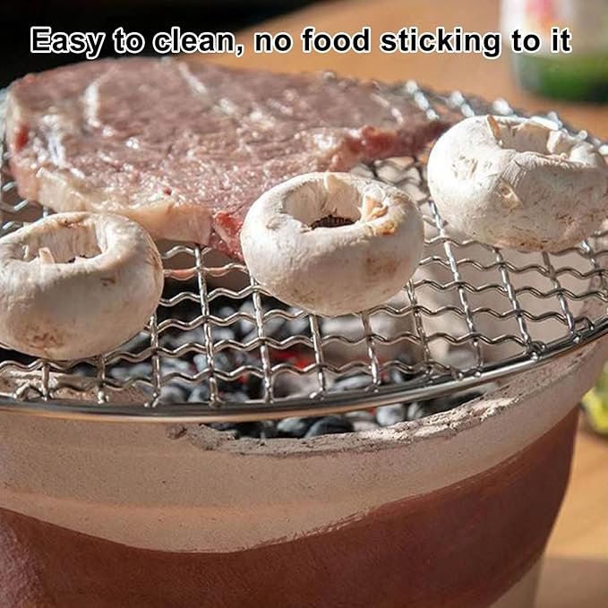 Portable Clay Charcoal Stove for Outdoor Cooking, Camping BBQ Grill, Traditional Picnic Grill, Essential Outdoor Cooking Gear for Adventures and Gatherings Brown Medium