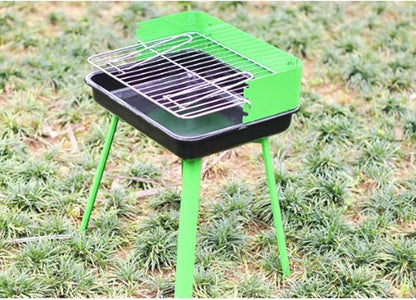 Outdoor Small Barbecue Grill Folding Portable Stove Charcoal Shelf