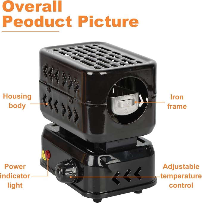 Multipurpose Charcoal Burner 1200W Electric Burners Starters | 1 Heating Zones with Stainless Detachable Tongs, 1200W High Power Cube Coil Multipurpose Burners Fire Starters