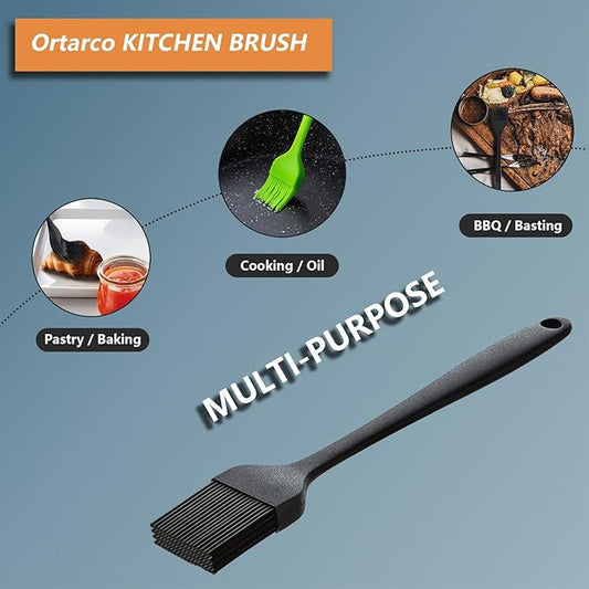 Silicone Basting Pastry Brush for Baking Cooking Bbq Grill Spread Oil Butter Sauce 2 Pack