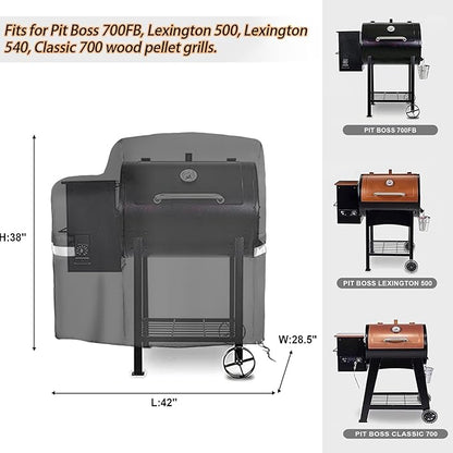 73700 Grill Cover for Pit Boss 700FB, Pit Boss 400FB, Classic 700, Lexington 500 and Lexington 540,Heavy Duty Waterproof BBQ Cover for Pro 600, Z Grill 550B Series Wood Pellet Grills