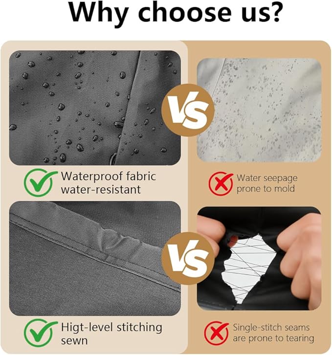 30 Inch Electric Smoker Cover for Masterbuilt and Pit Boss 2 Series Smokers, Heavy Duty Waterproof Vertical Smoker BBQ Grill Cover, All Weather Resistant,Moisture-Proof、Breathable