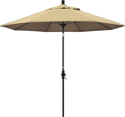 California Umbrella 9' Round Aluminum Pole Fiberglass Rib Market Umbrella