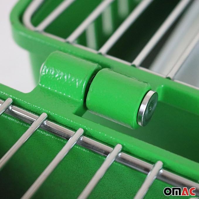 OMAC | Charcoal Grill Portable Grill Garden Outdoor Green Picnic Grill 13 Pcs BBQ