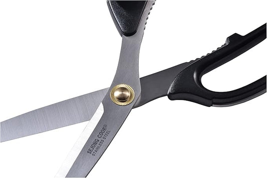 Korea Quality Kitchen Shears Scissors Large for Korean BBQ Cutting Meat, Kalbi, Korean Grill Food, Durable 3.0T Stainless Steel, ABS Handle, Korean Kitchen (SJ130)