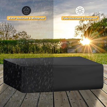 Grill Cover for Blackstone 1860 2225 On The Go Range Top Combo Griddle, Heavy-Duty 600D Tabletop BBQ Cover for Blackstone 22 inch Camping Griddle