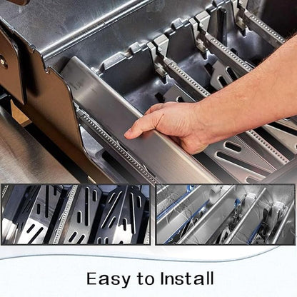 Hongso Grill Replacement Parts for Weber Genesis II 300 / LX 300 Series ii E310 S310 E315 S315 E335 S335 E330, Grill Grates 66802 66095, Flavorizer Bars 90235 66795 66032, Heat Deflectors 66040 66685