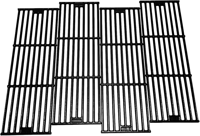 19-3/4" Cast Iron 4 Cooking Grates Replacement for Chargriller 2121, 2123, 2222, 2828, 3001, 3008, 3030, 3072, 3232, 3725, 4000, 4001, 4008, 4208, 5050, 5072, 5252, 9020 King Griller 3008, 5252 Grill