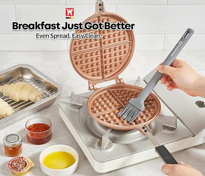 Wagensteiger Dark Gray Cooking Brush: Heat Resistant Food Grade Silicone, Non-stick Cookware Safe, Silicone Pastry & basting Brush, Flexible Bristle Design (10.63inch x 1.97inch)