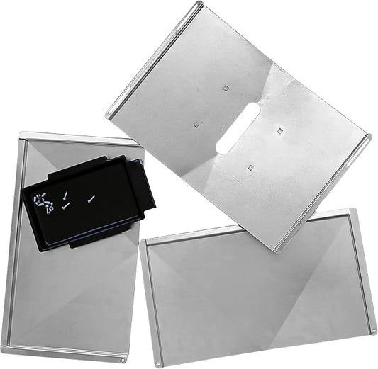 Replacement Grease Tray Set for Bbq Grill Models from Nexgrill, Dyna Glo, Kenmore, Backyard Grill, BHG, Uniflame and Others (16-19.50 inches)