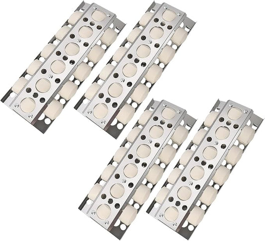 GasSaf 16" Briquettes Tray for Summerset Sizzler 26" 32" 40" Grill, Parts for RCS Premier RJC009P RJC32A RJC26A RJC40A RJC32AL RJC40AL Grill Briquettes Heat Plates, 4 Packs 16 x 6.5 Sizzler Plates