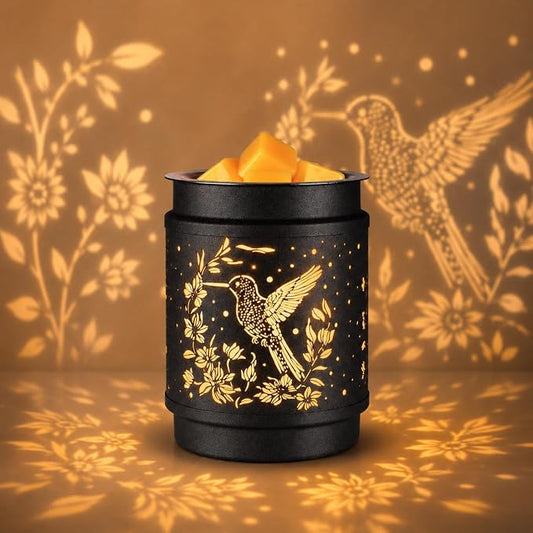 kobodon Wax Melt Warmer Hummingbird Metal Wax Warmer for Scented Wax | Electric Fragrance Candle Oil Burner 2 in 1 Wax Melts as Gifts for Moms Grandma Women Girls