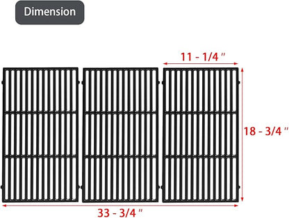 66097 Genesis ii E-410 Grill Grates Replacement Parts for Weber Genesis ii 400 Series II E-410 II SE-410 E-435 S-435 66089 GS4 Cooking Grates Accessories Kitchenaid 740-0781 720-0856V Cast Iron Grids