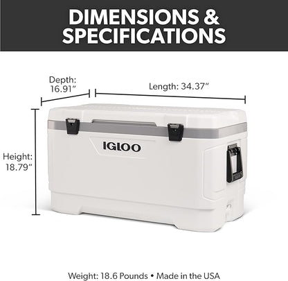 Igloo 100 QT Latitude Marine Ultra White Cooler