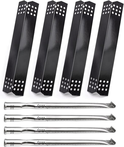 Replacement Parts for Nexgrill 720-0925P 720-0925 720-0882A 720-0896 720-0896B 720-0896E, 4 Pack Burner Tubes and Flame Tamers Replacement for Nexgrill 720-0925P 4 Burner Gas Grill