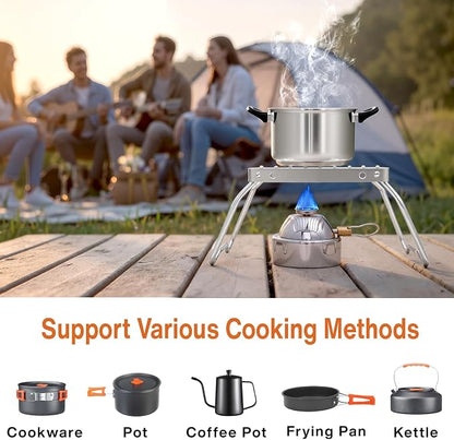 BLUEFIRE Butane Portable Countertop Butane Burner for Tabletop Coffee Siphon Syphon/w Furnace Stand Espresso Maker Chafing Soup Tureens Fondue Bunsen