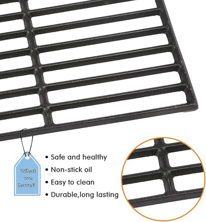 Hisencn Cooking Grate and Griddle Replacement Parts for Nexgrill 720-0830H, 720-0783E, 720-0888N, 720-0888, 720-0697, Fit for Charbroil 463241113, 463449914, Kenmore 720-0670A, 41516106210, 2 Pack