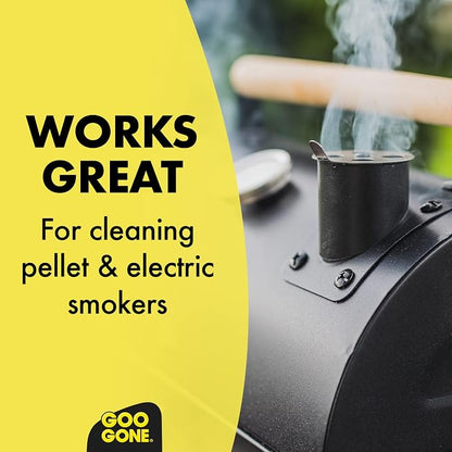 Goo Gone Grill and Grate Cleaner Spray (4 Pack) Cleans and Degreases BBQ Cooking Grates and Racks, Pellet and Electric Smokers- 24 Ounce