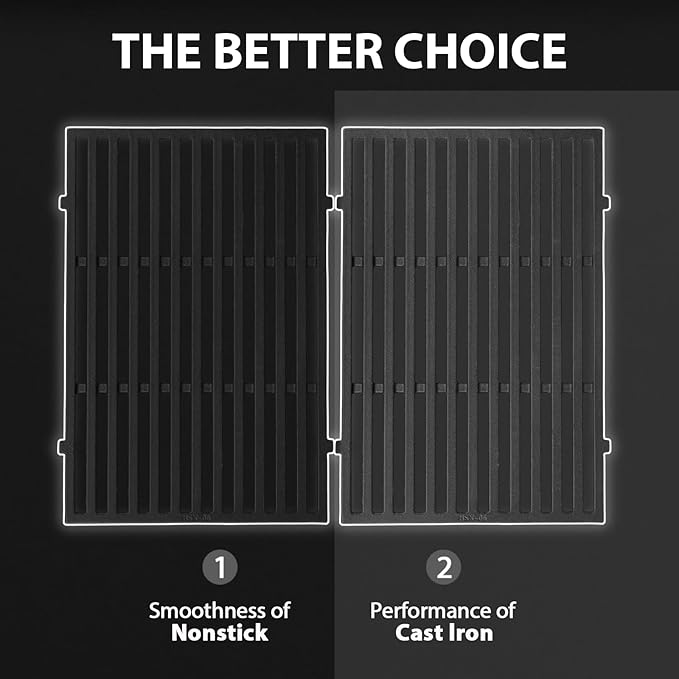 Grill Grates for Weber Spirit e310, 17.5" Grates for Weber Spirit I & II 300 Series, Spirit E/S-310, E/S-320, E/S-330, Spirit 700, Genesis 1000-3500, Genesis Silver Gold Platinum B/C, 7638 7639