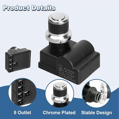 DHL-128-5Q 5-Outlets Grill Igniters for Nexgrill 720-0830H 720-0830X 720-0925P, Pulse Igniter Grill Replacement for Nexgrill 720-0783W 720-0882A 720-0830HM 720-0459 Ignitor Module Push Bottom