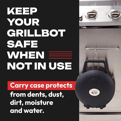 Grillbot Carry Case Automatic Grill Cleaning Robot – Weatherproof, Portable Protective Case with Handle & Locking Tabs