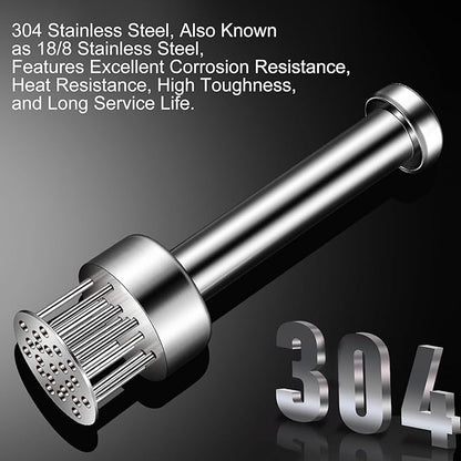 Stainless Steel Meat Tenderizer Tool, 21 Sharp Needles, Meat Piercing, Tenderizing Steak, Beef, Chicken, Pork, Barbecue, Marinating, Small Meat Grinder