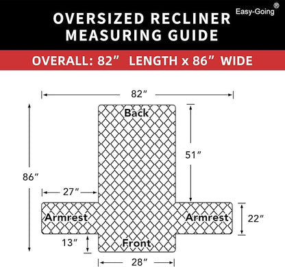 Easy-Going Oversized Recliner Chair Slipcover Reversible Sofa Cover Water Resistant Couch Cover Furniture Protector with Elastic Straps for Pets Dog (Oversized Recliner, Beige/Beige) | Machine Washable Slipcover For Dogs, Water Resistant Furniture Mat ...