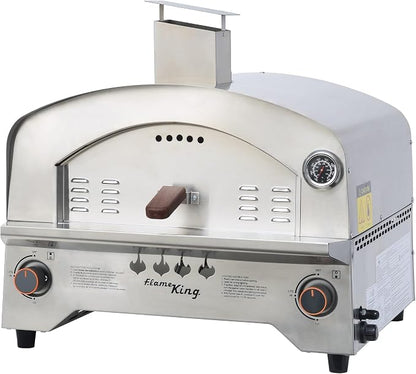 Flame King Propane Gas Pizza & Food Outdoor Oven for Camping, Backyard, Tailgating