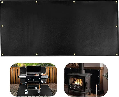 4' X 7' Extra Large Heat Shield for The Grill, Fireproof Heat Shield for Grill,Protecting Deck Railing Wall from Grill Heat and Oil Stain,Prevent Fence and Wall from Being Blackened by BBQ Smoke