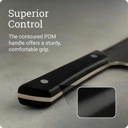 Kai PRO 7" Cleaver | Hand Sharpened Meat Knife, German Din1.14116 Stainless Steel Blade, Full-Tang POM Handle