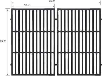 Genesis Grates Replacement Parts for Weber Genesis E-310 E-330 S-310 S-330 Grill Parts Weber Genesis Grill Grates 7524 7528 Genesis 300 Series Grill Replacement Parts Cast Iron Cooking Grate 19.5 Inch