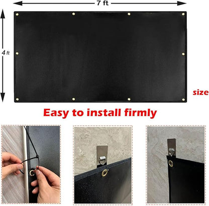 4' X 7' Extra Large Heat Shield for The Grill, Fireproof Heat Shield for Grill,Protecting Deck Railing Wall from Grill Heat and Oil Stain,Prevent Fence and Wall from Being Blackened by BBQ Smoke