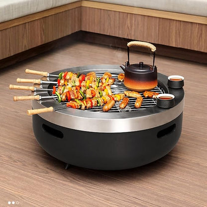 Grill Outdoor Camping Household Barbecue Table Charcoal Stove Courtyard Fire Basin Villa Rack Fireplace Tea BBQ Grill
