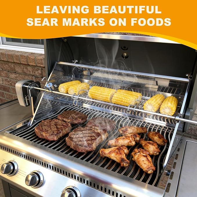 BBQ-PLUS Grill Replacement Parts for Napoleon LEX 485, Mirage 485, Built-in LEX 485, Lifestyle 485, Cooking Grates Heat Plates Burner Tubes Kit for Napoleon Grill Accessories, Stainless Steel