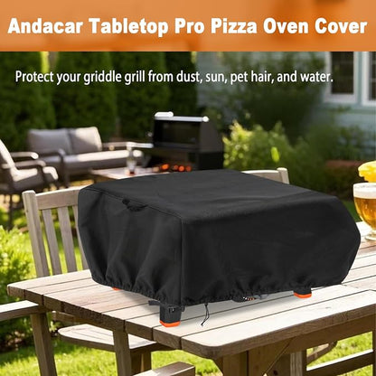 Pizza Oven Cover for Blackstone 2404/1813/1666 Tabletop Pro Pizza Oven Accessories, Heavy Duty Grill Cover for Blackstone Pizza Oven - 25" L×26" W×11" H | Waterproof Heavy Duty Grill Cover for Blackstone Pizza Oven - 25" L×26" W×11" H