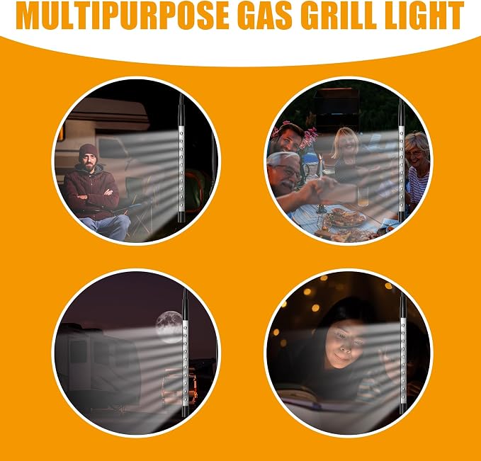 2 Pack Barbecue Grill USB Light for Monument Mesa 300 Gas Grills | Super-Bright Grilling Lights, Gifts for Men, Monument 25392 Gas Grill Accessories, Adjusted 360 Degrees