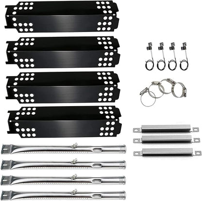 Uniflasy Grill Replacement Parts for Charbroil 463436215, 463439915, 463436214, 463436213, 467300115, 463439914, 463432114 Gas Grills, Heat Plate Shield Grill Burner Carryover Tube Grill Igniter