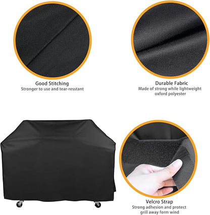 Grill Cover for Royal Gourmet Charcoal Grill CC1830 Series, 54 inch CR5402 Heavy Duty Waterproof UV Resistant Cover for Royal Gourmet GA5401T/GA4402S, Outdoor Barbeque Grill Accessories